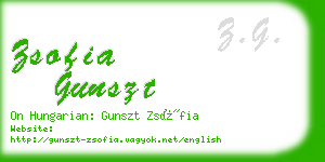 zsofia gunszt business card